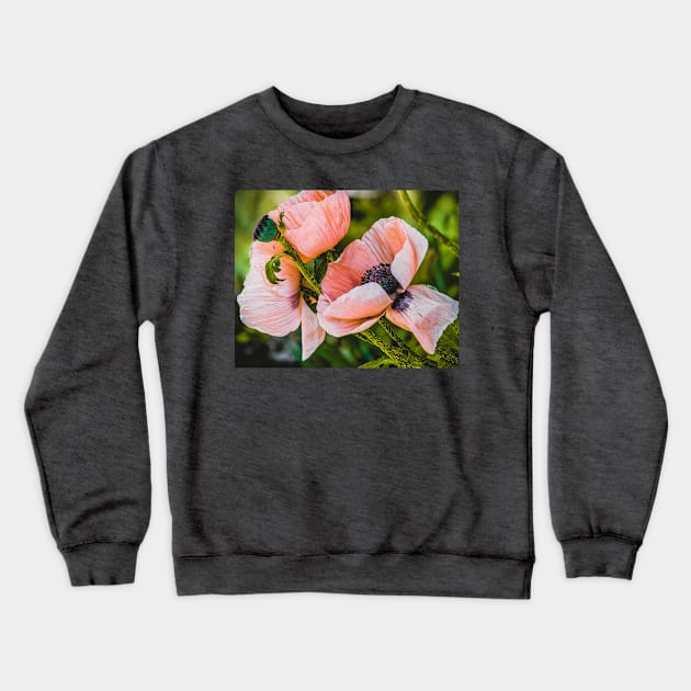 Beautiful Poppies, Flower Photograph Crewneck Sweatshirt by love-fi